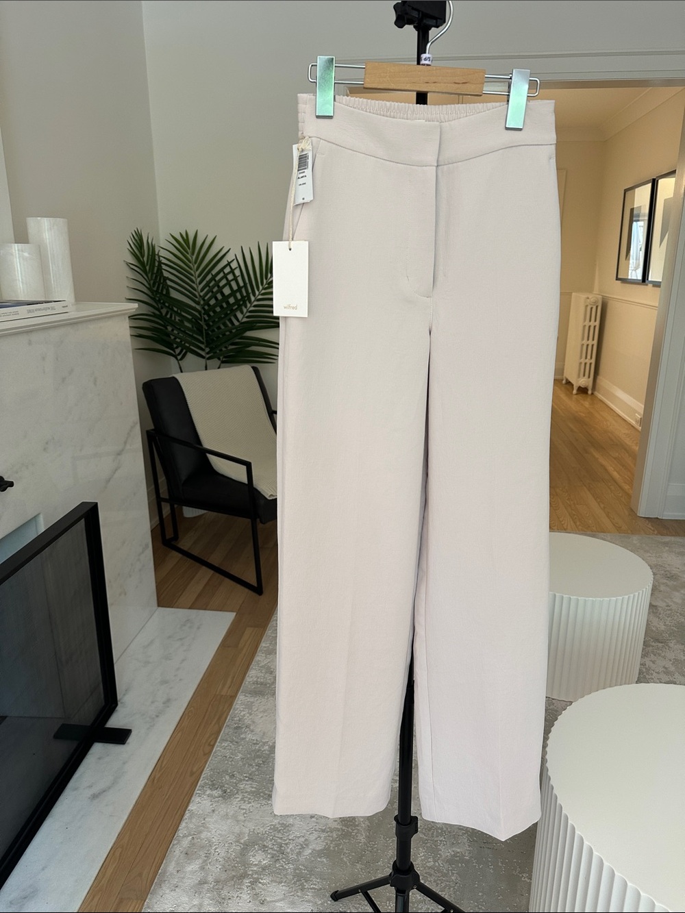 Women's Wide-Leg Pants in Light Blush - Unbranded